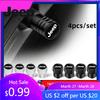 For Jeep 4Pcs Metal Car Wheel Tire Valves Caps Waterproof Dustproof Cover For Jeep Grand Cherokee Wrangler JK Gladiator Compa