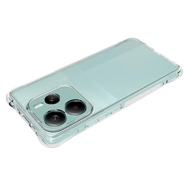 Прозрачный ТПУ чехол для Xiaomi Redmi Note 14 5G WANLONFENG Серия TM 2.0 мм Задняя крышка для телефона