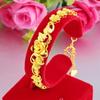 Украшения Имитация золотого цветка браслет Винтажный китайский стиль браслеты полый браслет женские подарки