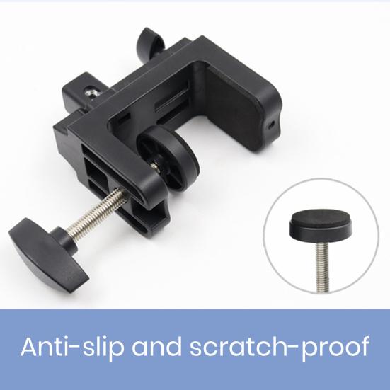 Universal C-Clamp Desktop Mount Holder Stand 360-Degree Rotation Compact Size Portable Table Support Clamp