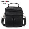 Malunte Мужская сумка кроссбоди через плечо из натуральной кожи - Деловая повседневная из коровьей кожи высшего слоя