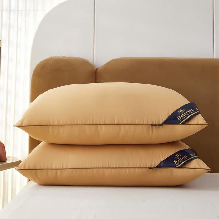 High-Elastic Hotel Pillow with Cervical Support and Down-Like Fiber Filling