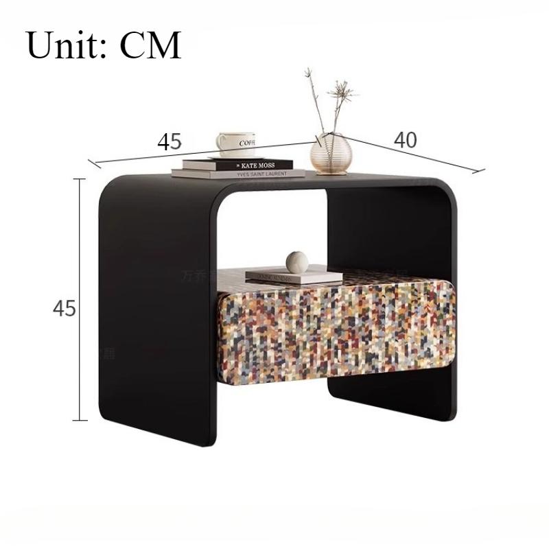 Bedroom Nightstands Small Sized Bedside Table Creative Rainbow Storage Cabinet Artistic Drawer Cabinets Civilian Furniture