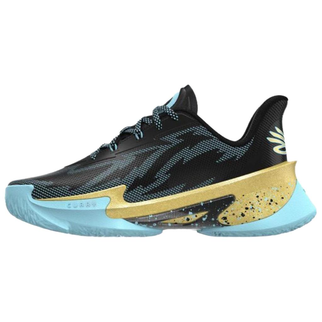 Under Armour CURRY SERIES 7 Кроссовки для баскетбола с низким верхом Мужские Черно-синие Кроссовки 3027983-002