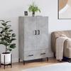 VidaXL Highboard Concrete Grey 69.5x31x115 Cm Engineered Wood 828240