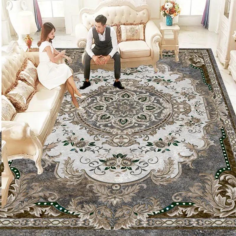 European Style Carpet Living Room Large Area Rugs Bedroom Bedside Mat Home Porch Entry Doormat Alfombras Para La Sala Moderna