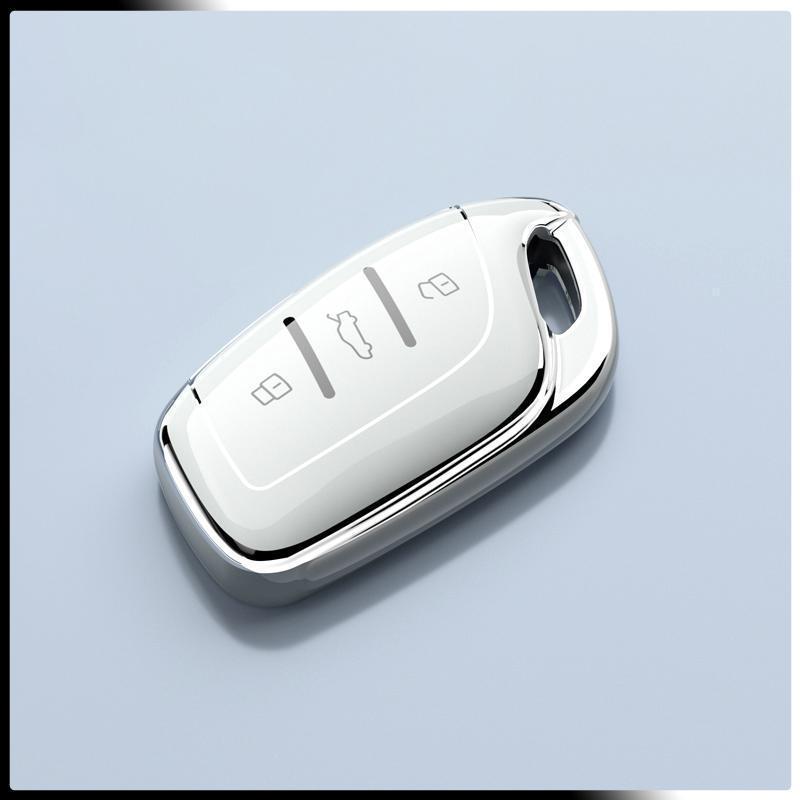 Чехол для ключей MG 5 180 Молодежный Модный Роскошный Издание 1.5T: Модный защитный чехол с полной защитой и цепочкой-пряжкой.