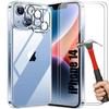 Protective Case - BOOLING - For iPhone 14 - Transparent Silicone - Scratch-resistant - Shockproof