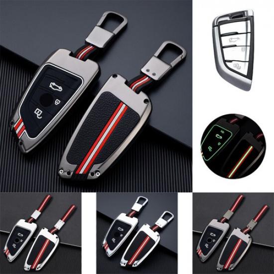 Alloy Silicone Car Key Fob Case Cover For BMW 2 3 5 6 7 M5 X1 X2 X3 X4 X5 X5M X6