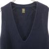 BATONER сделано в Японии Вязаный жилет с V-образным вырезом 1 Темно-синий Женский Б/у
