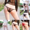 Womens See Through Mini Thongs Lace Mesh Sheer G-String Ultra-thin Panties