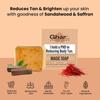 Ghar Soaps Sandalwood & Saffron Handmade Bath Soap 100 Gms Pack Of 2 For Glowing Bright Skin