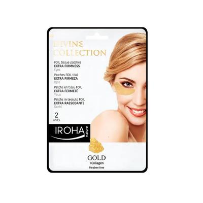 Патчи Iroha Nature Gold для дополнительной упругости кожи вокруг глаз