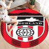Sunderland Association Football Club Round Area Rug,Carpet Rug for Living Room Bedroom Sofa Playroom Decor,Non-slip Floor Mat