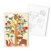 Paint by Numbers for Kids Forest Animals 18 X 24 Cm 2 Pieces