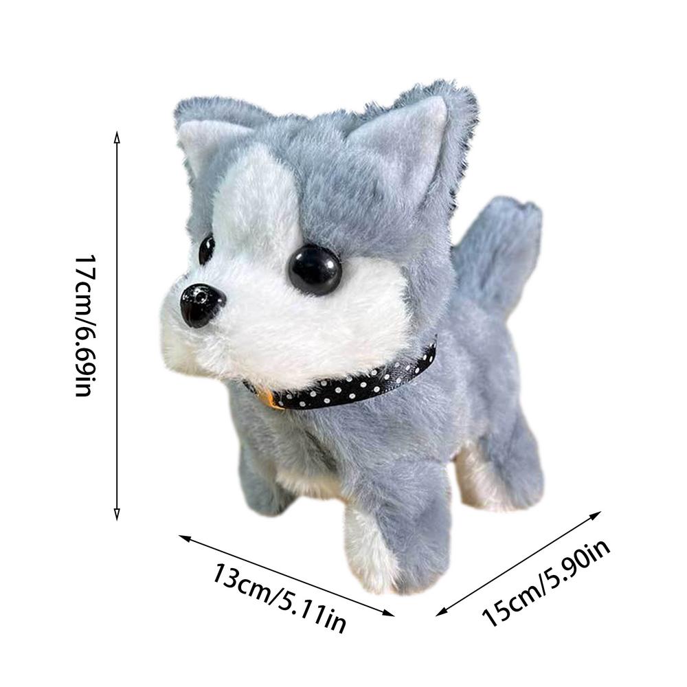 Электронные домашние животные для детей, прогулочная собака, кошка, плюшевые животные, лающая собака-компаньон, электрические домашние животные на батарейках, виляние хвостом