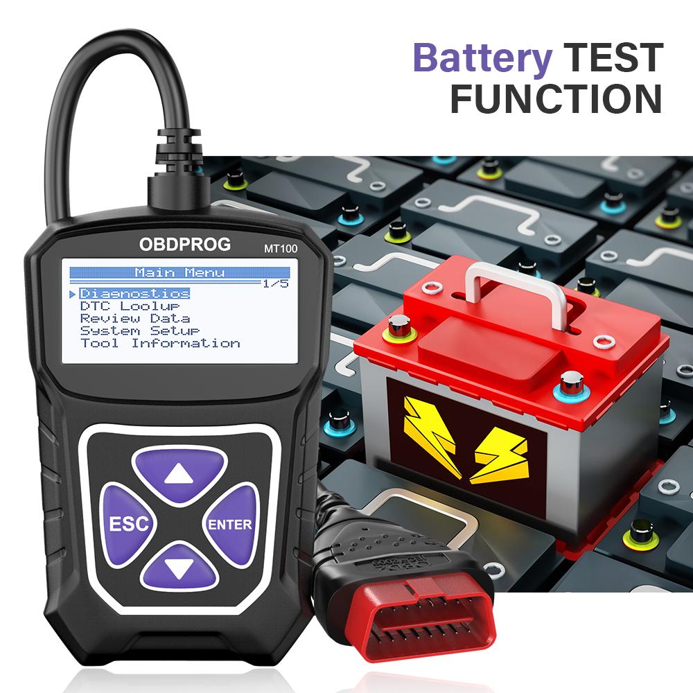 OBDPROG MT100 OBD2 сканер проверить считыватель кода двигателя стереть коды неисправностей с помощью многоязычного русского автомобиля диагностический инструмент