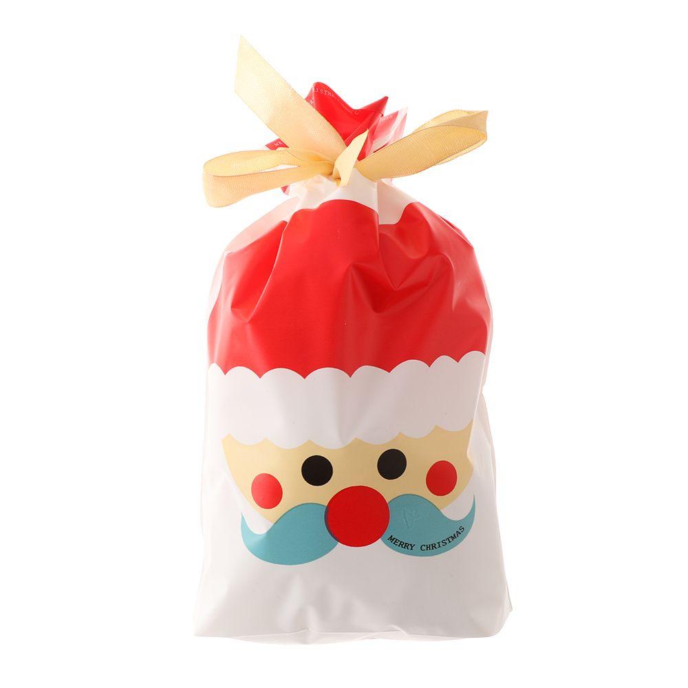 Pastry Tool Santa Claus Cookies Handmade Soap Gift Bags Christmas Decor Candy Package Drawstring