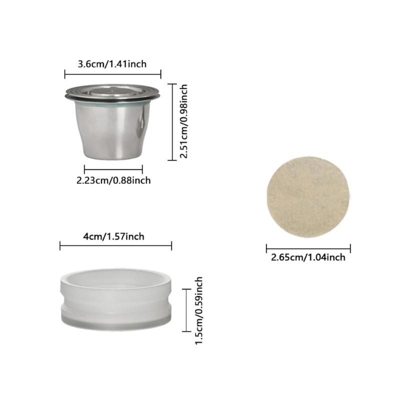 Stainless Steel Coffee Cup Accessory Filter Sheets Coffee Powder Dosing Rings for Effective Extraction Efficiency