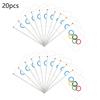 20Pcs 14 X 21CM Handheld Mini Olympic Rings Flags