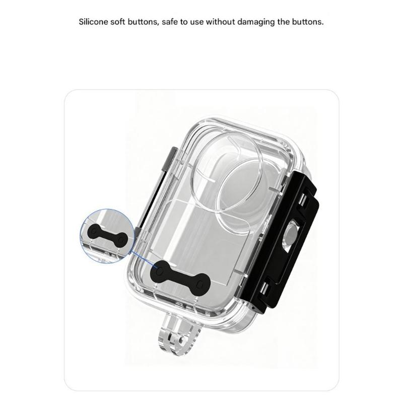 Deeply Sea Diving Case For 360 Action Cameras PC Shell Supports 45M Depth Clear Lens High Clear Footages Design