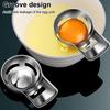 Stainless Steel Egg Yolk Separator Professional Grade Baking Tool with Hanging Hook Precision Filter Kitchen Gadget