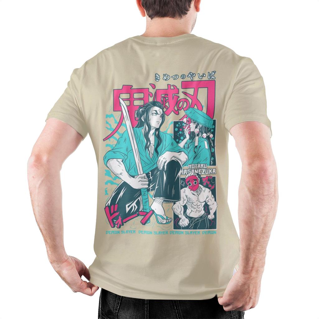 Amazing skilled swordsmith Demons Slayers TShirt Men Round Neck Cotton T Shirts Short Sleeve Tee Shirt Unique Clothes