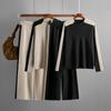 Wide Leg Pants Tracksuits Autumn Winter Knit Pullover Sweaters Sets 2 Pieces Sets Full Length Trousers Suits Cloth