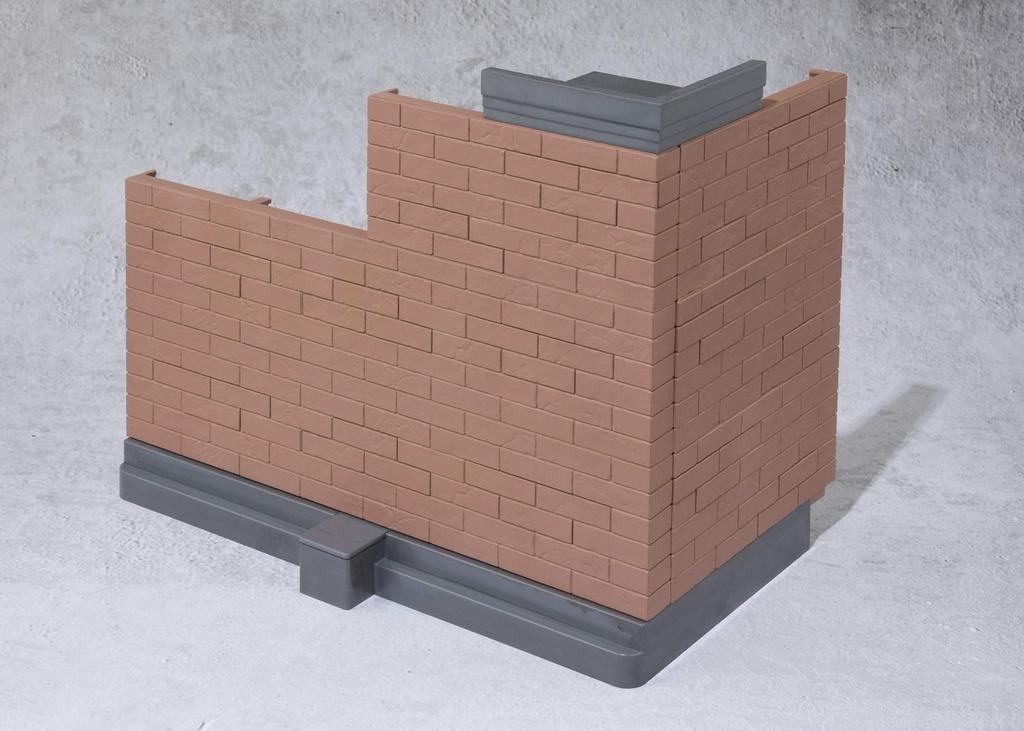 TAMASHII NATIONS Tamashii OPTION Brick Wall (Brown ver.) Non-scale ABS Complete Figure