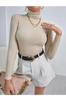 Women's Cotton Turtleneck Camisole Slimfit Turtleneck Sweater