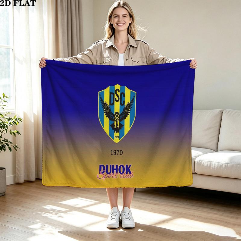 DUHOK SC Print Flannel Blanket High Quality Warm Comfortable Cover for All Seasons Perfect for Gifts Home Decor