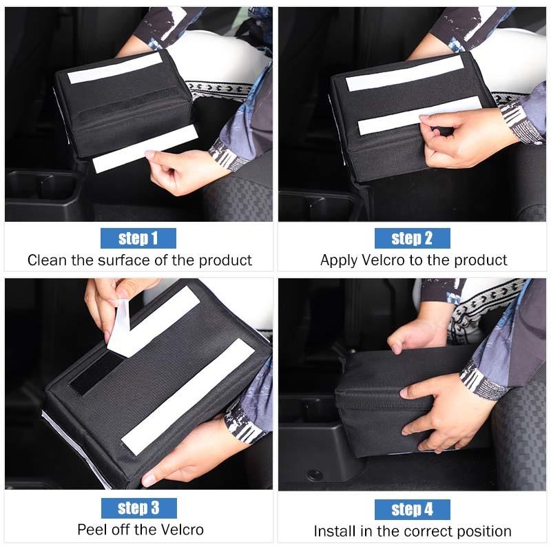 Car Rear Seat Storage Bag Organizer Fit For Suzuki Jimny 2019 Up 4-Door Version Stowing Tidying
