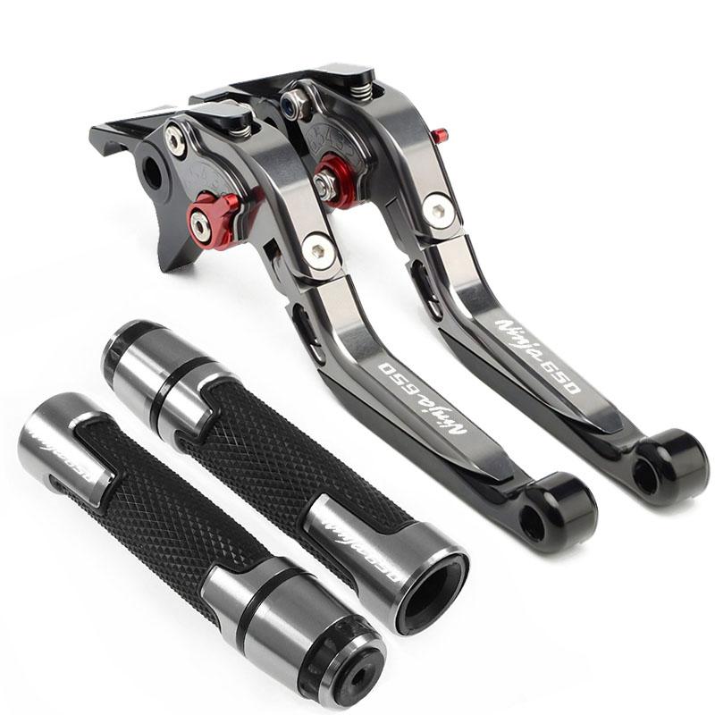 For NINJA 650 ABS 650R Ninja650 KRT 2017-2022 Motorcycle CNC Foldable Extendable Brakes clutch lever Handlebar handle kit