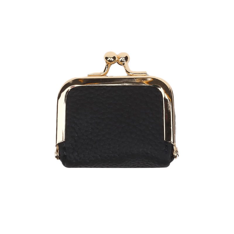 Портативная кожаная мини-шкатулка для драгоценностей, винтажный мини-кошелек для монет, футляр для ювелирных изделий с замком-поцелуем, футляр для наушников и кольца