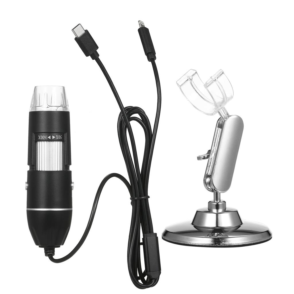 321P 1000X for IOS and Android 2 In 1 HD Digital Microscope Hand-Held Portable Microscope New 2