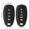Silicone Car Key Case Cover Keychain for Hyundai I30 Ix35 KONA Encino Solaris Azera Grandeur Ig Accent Santa Fe Palisade
