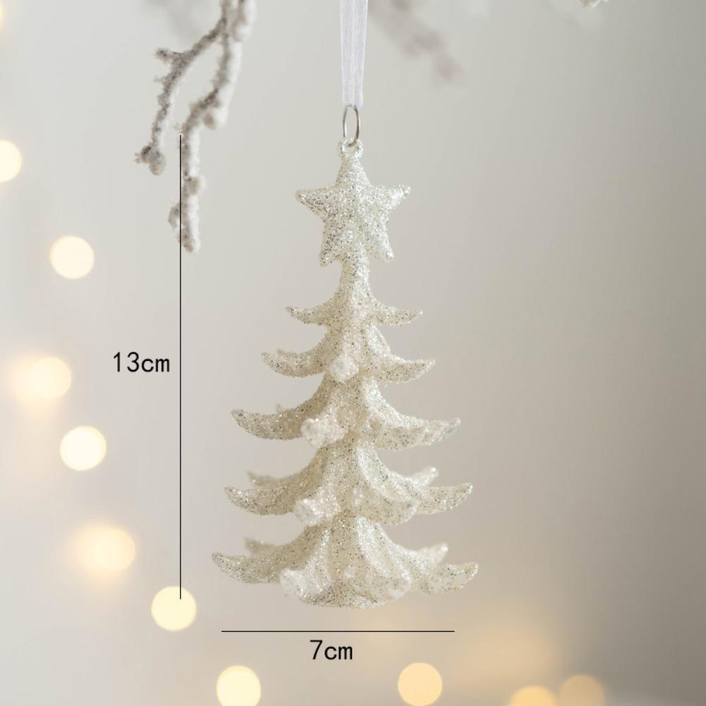 White Angel Fairy Pendant Glitter Xmas Tree Hanging Ornaments DIY Xmas Home Decoration