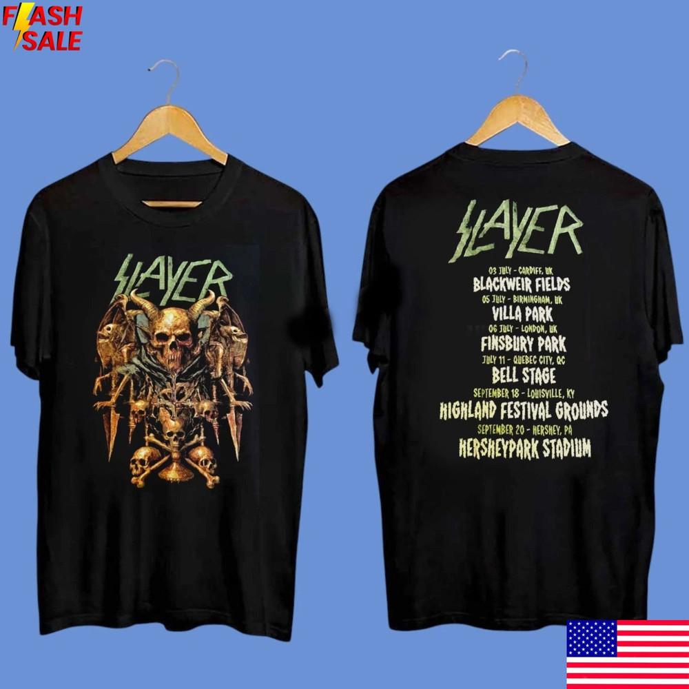 Футболка с принтом в стиле Slayer, винтажный череп, футболка метал-группы, унисекс