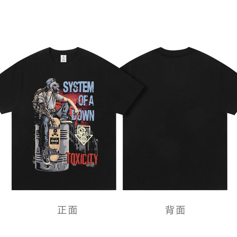 System of a Down Singer Band T Shirt Men Women HipHop Rapper Tee Fashion Short Sleeve Tshirt Summer Oversized Streetwear T-shirt