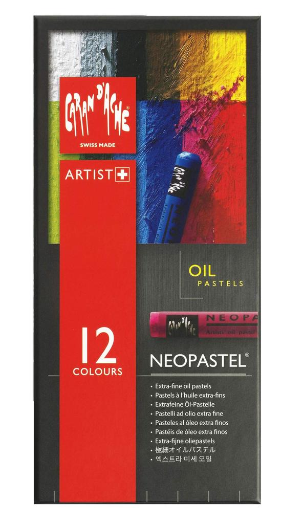 Набор пастельных красок Caran Neo Pastel 12 цветов в бумажной коробке d'Ache 7400-312