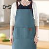 Waterproof Apron Large Pocket Oil-proof Dust-proof Kitchen Cooking Apron with Adjustable Strap Universal Chef Apron for Butchers Painters