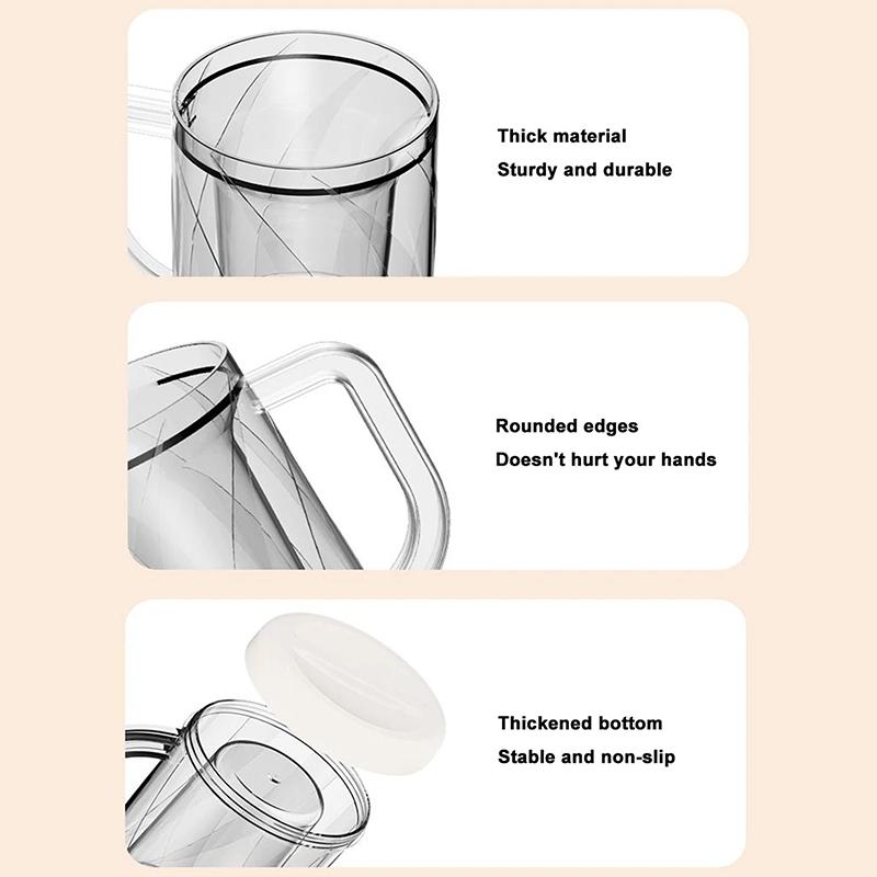 Double Wall Freezer Cup Double Wall Glass Coffee Cup Double Wall Insulated Cup Beer Beverage Refrigerated Thickened Water Cup