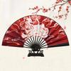 Ручной веер Девятихвостая лиса Ретро Декоративный веер Ханфу Ципао Китайские складные веера Японский косплей Украшение для дома и комнаты