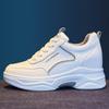 Spring Autumn Genuine Leather Women's White Shoes Sneaker Thick-Soled Casual Shoes Increased Women's Shoes Single Shoes