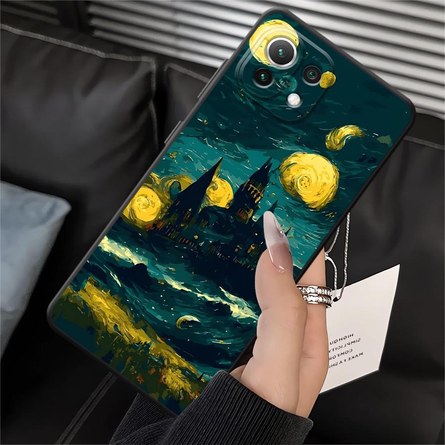 Cartoon Castle Art Funda Phone Cover Case for Xiaomi Mi 11T 12X 12 10T 11 13 Lite 14 12T Pro