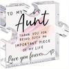 LukieJac Aunt Puzzle Plaque - Unique Birthday & Mother's Day Gift from Niece