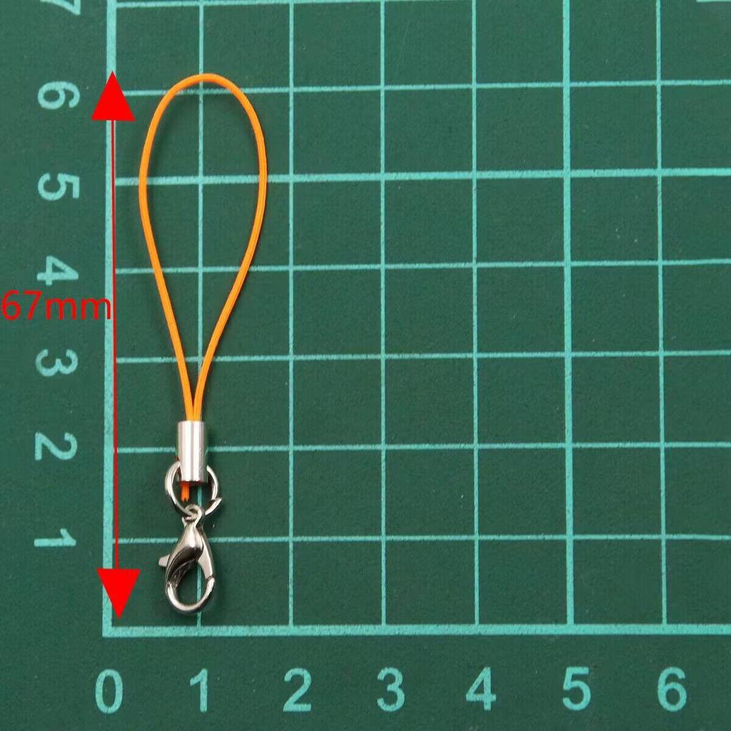 20-Color DIY Jewelry Lobster Clasp Strap - 67mm Mobile Phone/Pendant Rope Accessory