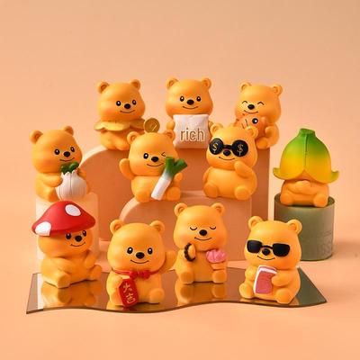 Фигурка Медведь из Масла - Сюрприз-Бокс, Модная Игрушка для Декора Стола и Автомобиля, Готова к Подарку