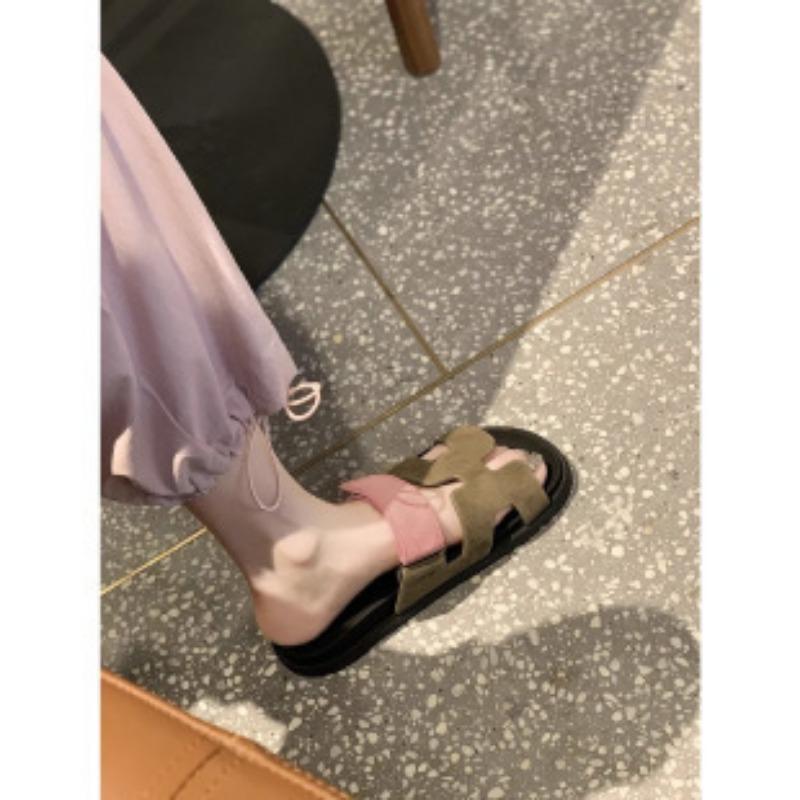 Сандалии на толстой подошве, на липучке большого размера, цветные, подходят для повседневной женской обуви, универсальные и многофункциональные