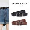 Кожаный ремень женский премиум ремень женский декоративный джинсовый ретро ремень деловой